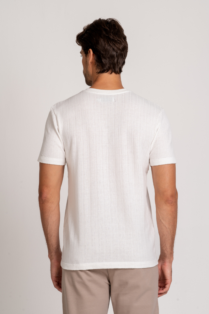 Camiseta Toscana Texture Off-White