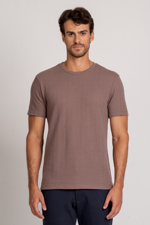 Camiseta Toscana Texture Marrom