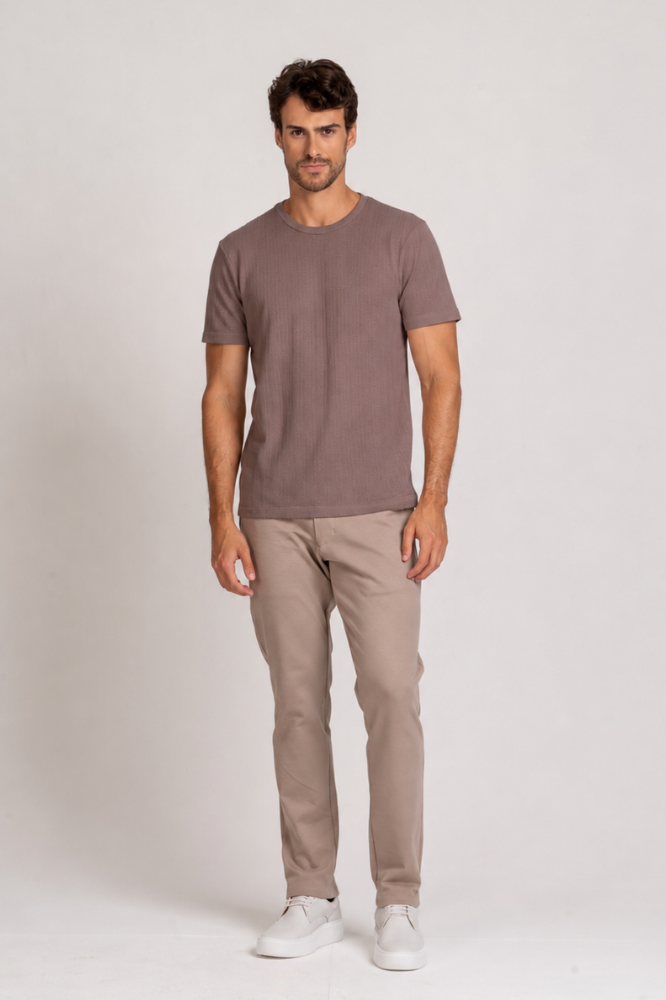 Camiseta Toscana Texture Marrom
