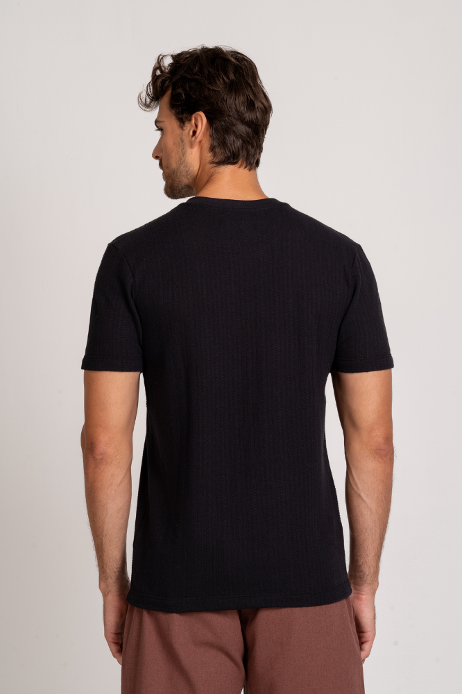 Camiseta Toscana Texture Preta
