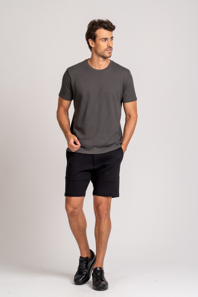 Camiseta Tricot Madri Cinza