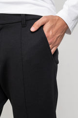 Calça Alfaiataria Moletom Soft Piquet Preto