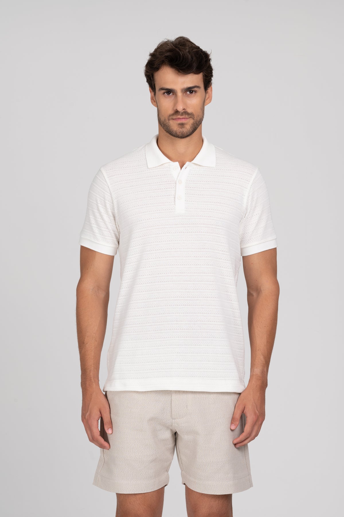 Polo Tricot Resort Off White
