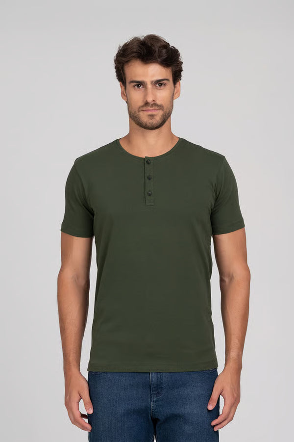 Kit 2 Camisetas Henley Smart
