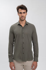 Camisa Social Manga Longa Cotton Sicilia Verde