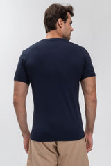 Camiseta Canelada Eco Azul