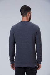 Suéter Tricot Classic Laser Cinza