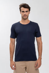Camiseta Canelada Eco Azul