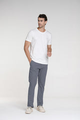 Calça Alfaiataria Tecnológica Soft Cinza
