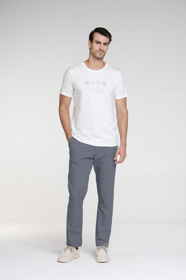 Calça Alfaiataria Tecnológica Soft Cinza