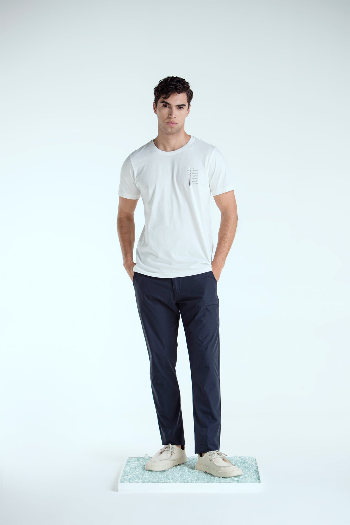 Calça Alfaiataria Tecnológica Soft Azul Marinho
