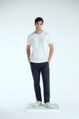 Calça Alfaiataria Tecnológica Soft Azul Marinho