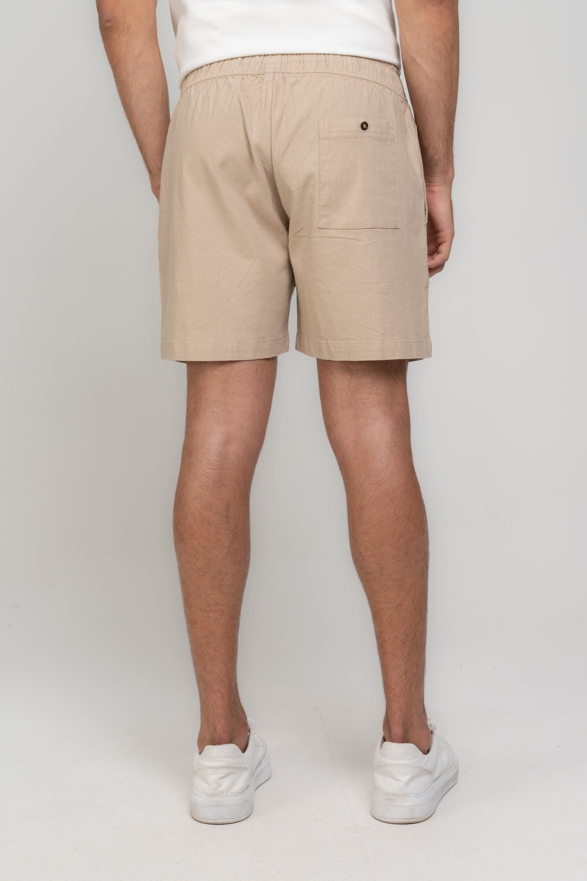 Short Linen Resort Elegance Bege