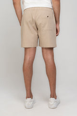 Short Linen Resort Elegance Bege