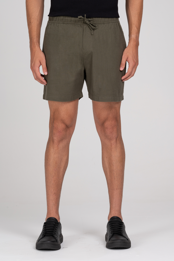 Short Linen Resort Elegance Verde