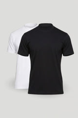 Kit 2 Camisetas Gola Média Algodão Egípcio Duplo