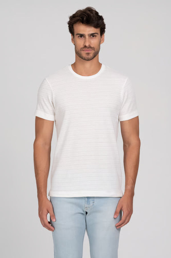 Camiseta Tricot Resort Off White