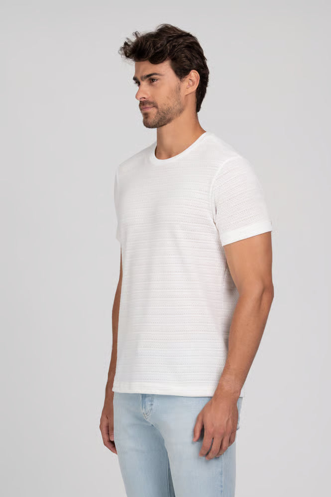 Camiseta Tricot Resort Off White