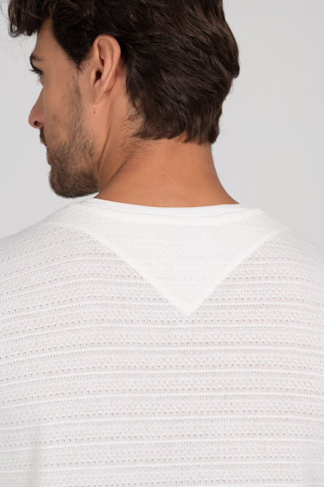 Camiseta Tricot Resort Off White