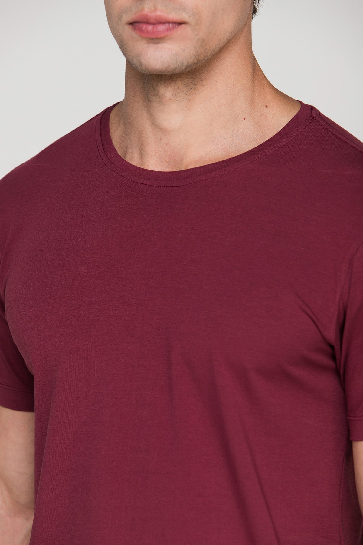 Camiseta Smart Algodão Egípcio Bordô