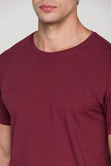 Camiseta Smart Algodão Egípcio Bordô