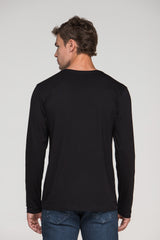 Camiseta Smart Manga Longa Preta