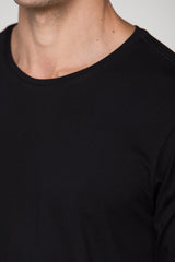 Camiseta Smart Manga Longa Preta